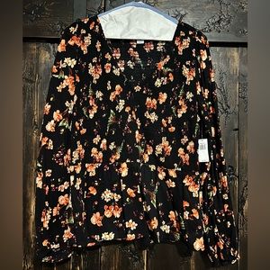 Old Navy Casual Floral Blouse | Brand New with Tags | Size Large